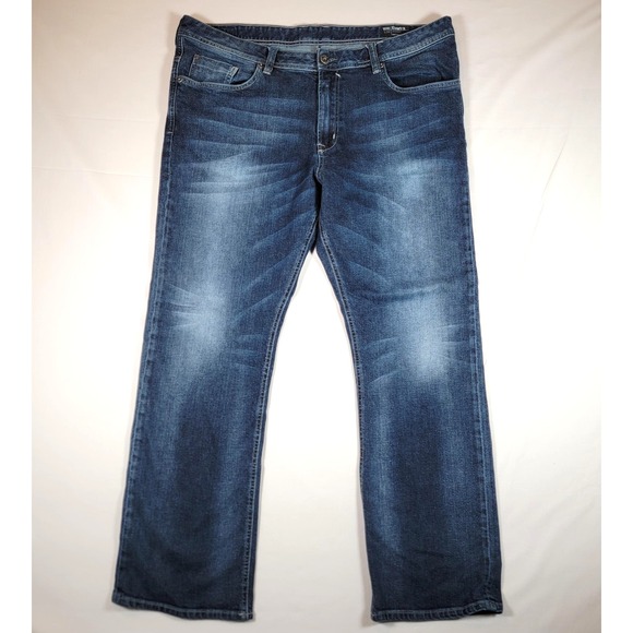 Buffalo David Bitton Jeans Men's 40x32 Evan-X Slim Stretch Blue Dark Wash Denim - Picture 1 of 16